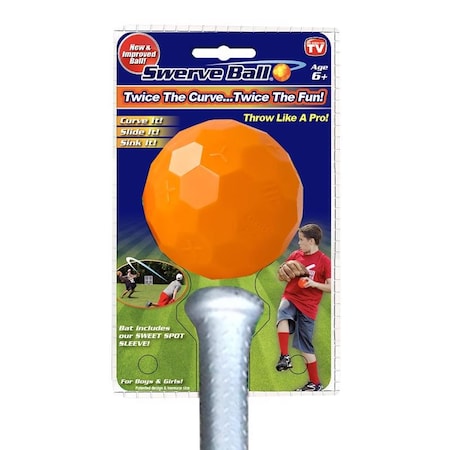Swerve Sports Swerve Sports Ball and Bat Combo Multicolored SWRVCOM8PK